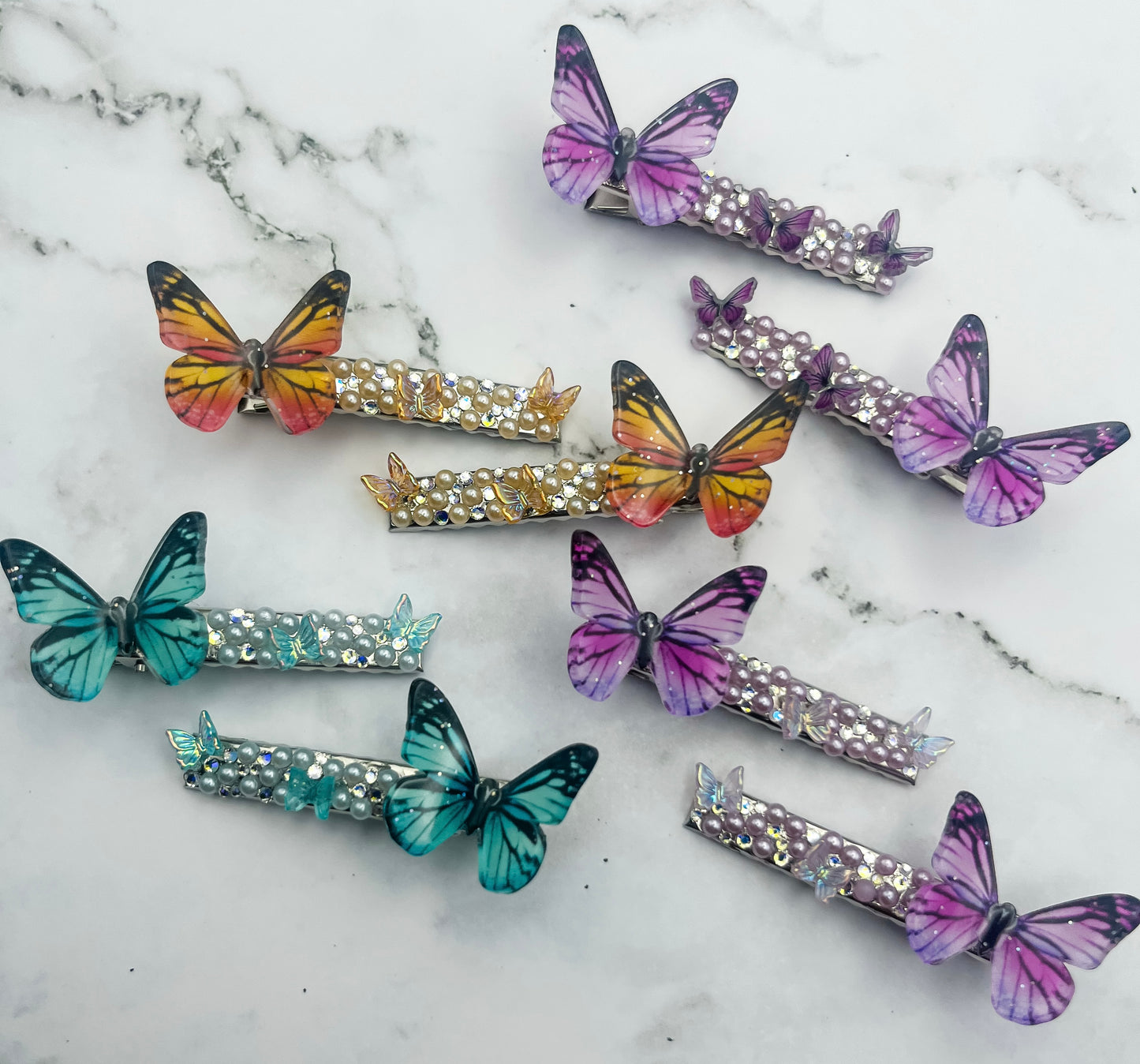 Butterfly Bling Clips