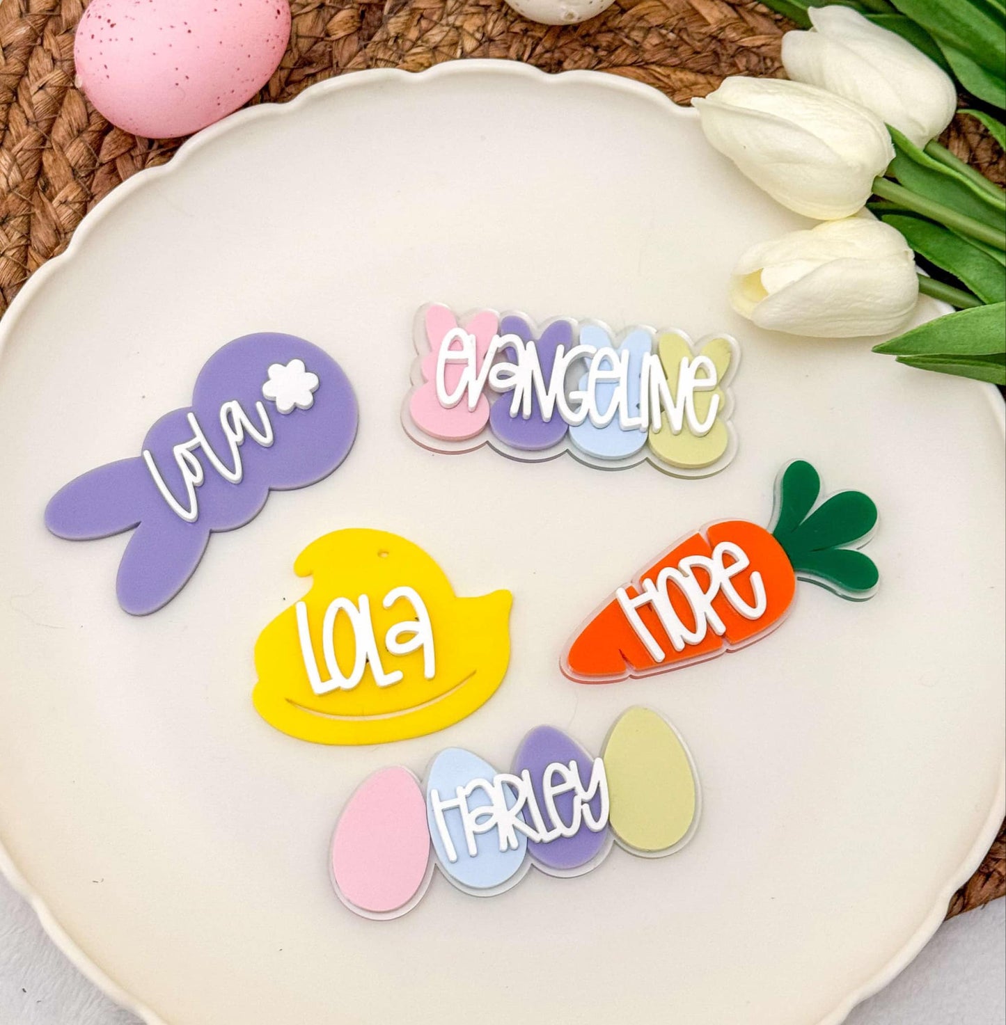 Customized Easter Name Clips